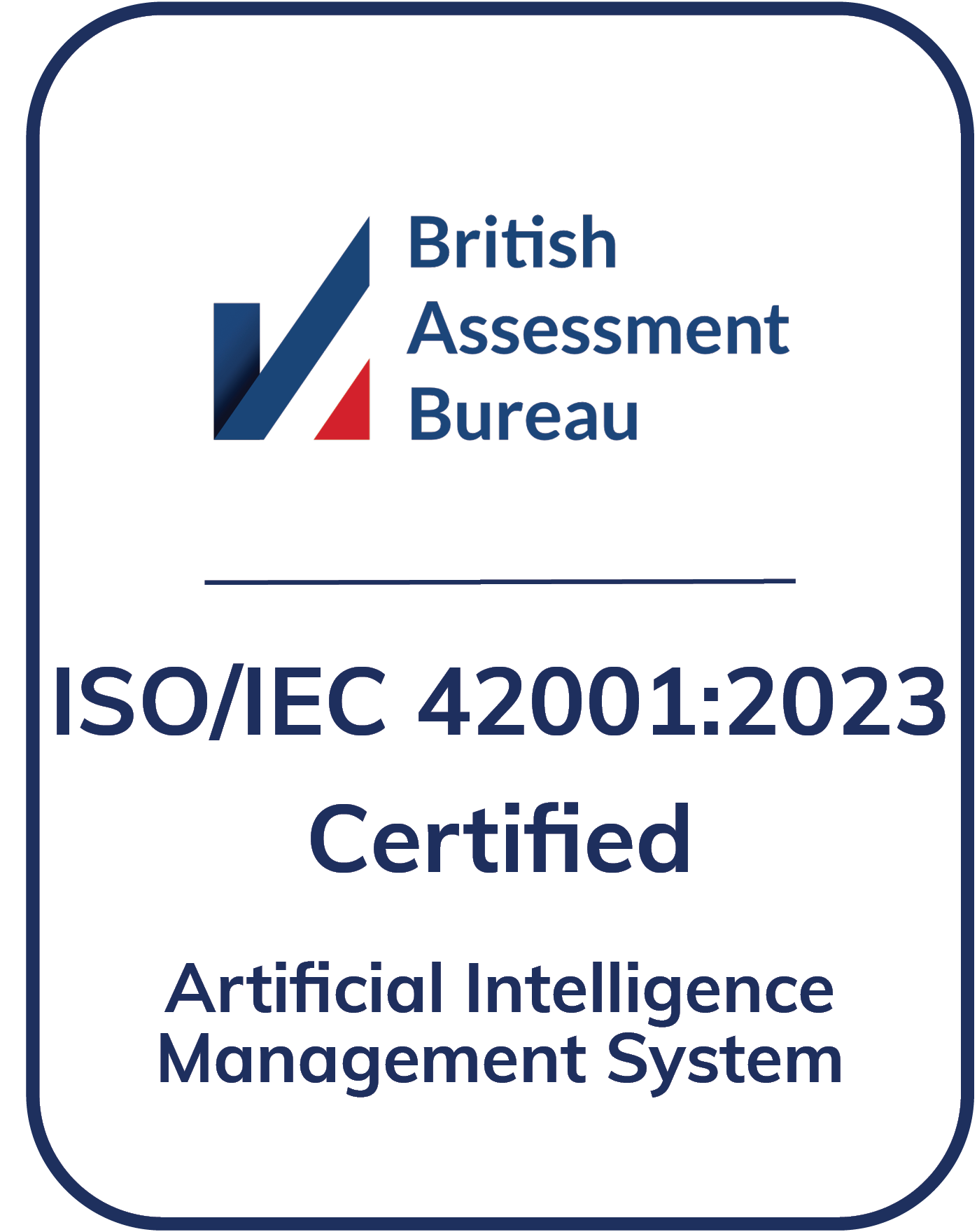 ISO 42001 AI Management System Certified